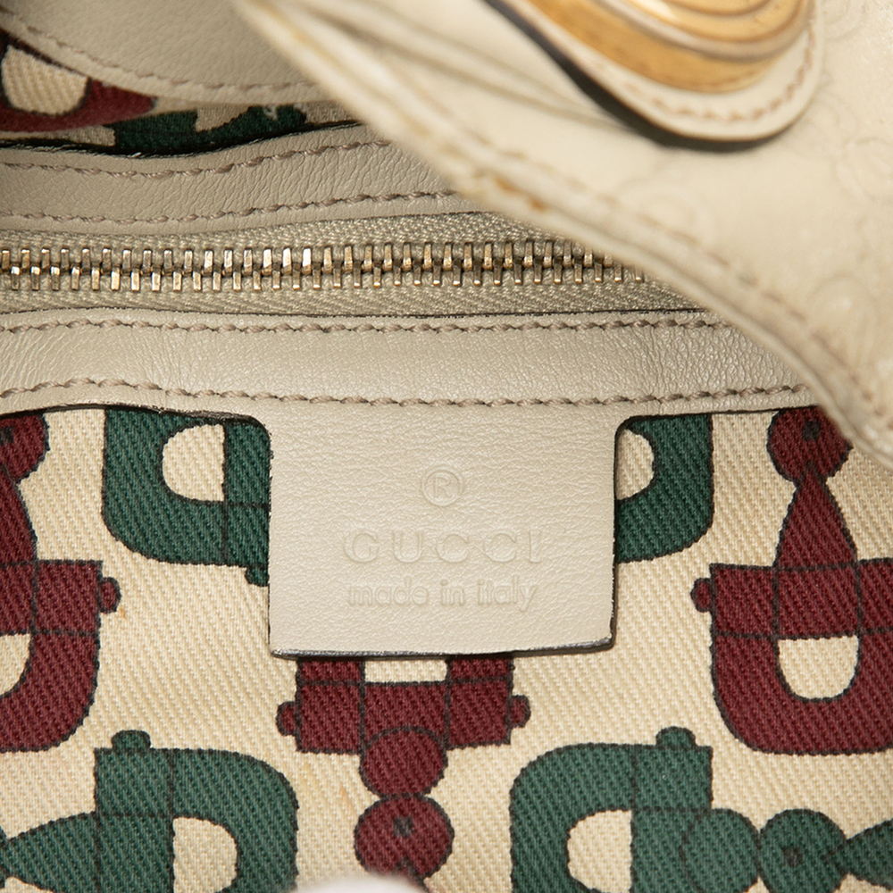 Pre-Loved Gucci Large Guccissima Hysteria Satchel - Picture 5 of 7